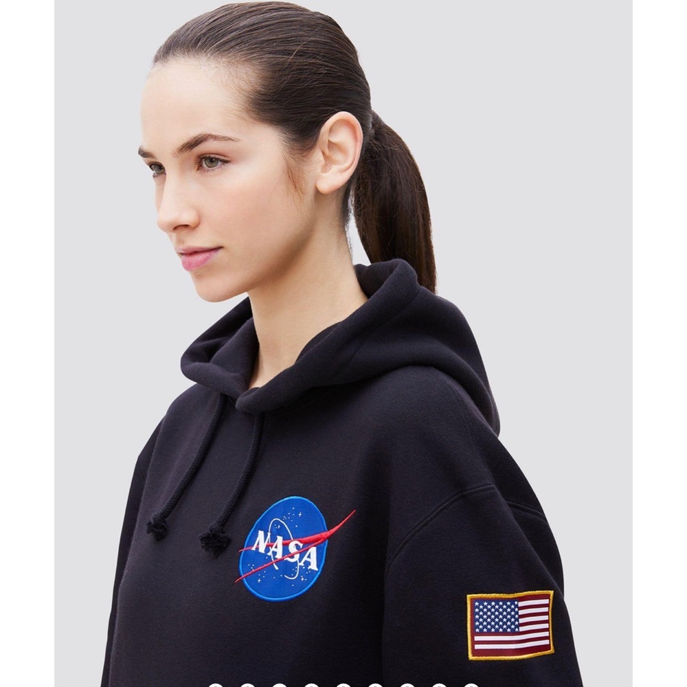ALPHA INDUSTRIES NASA SPACE SHUTTLE HOODIE - Picture 4 of 12